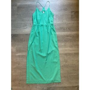 JCrew Factory Spaghetti Strap Maxi Halter Dress size 6